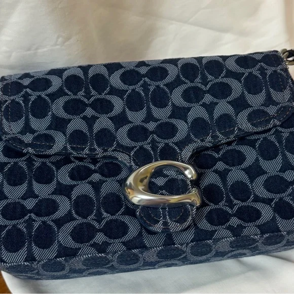 COACH
Soft Tabby Shoulder Bag In Signature Denim 
with Silver Accent - Picture 3 of 15